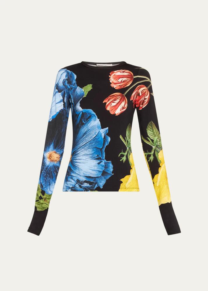 Alice + Olivia Le Parisien Delaina Long-Sleeve Top Cover