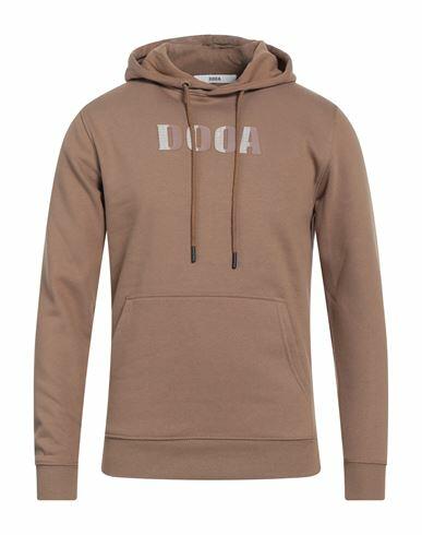 Dooa Man Sweatshirt Brown Cotton, Polyester Cover