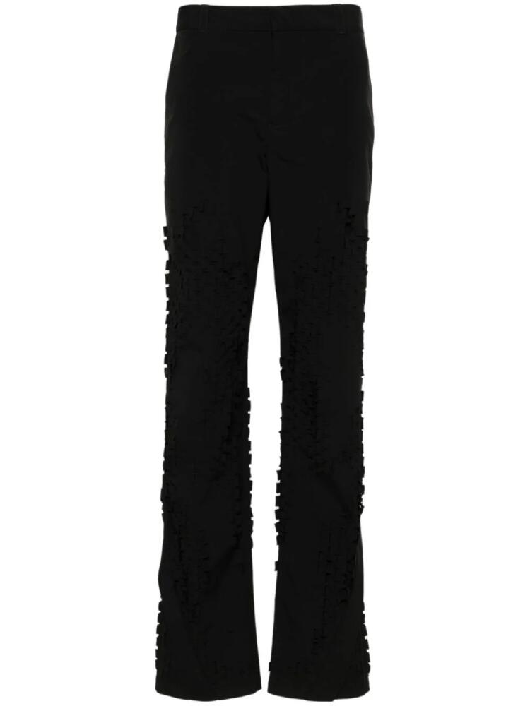 HELIOT EMIL Morphogens mid-rise straight-leg trousers - Black Cover