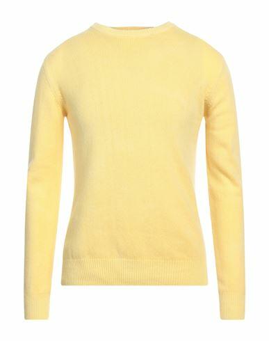 40weft Man Sweater Light yellow Wool, Nylon Cover