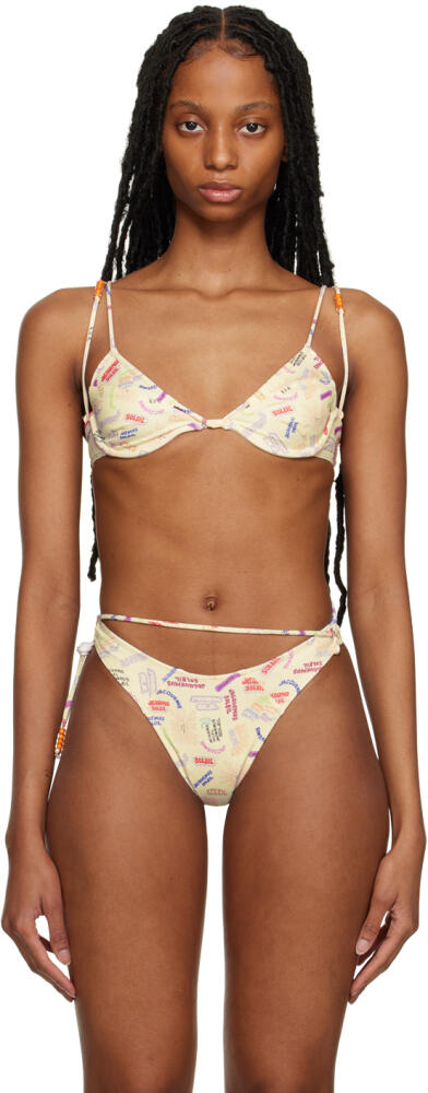 JACQUEMUS Off-White 'Le Haut de Maillot Barco' Bikini Top Cover