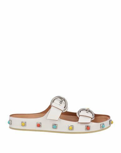 Etro Woman Sandals White Leather Cover