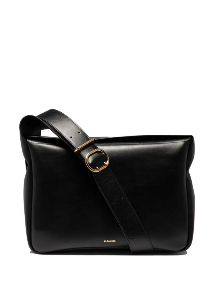 Jil Sander leather shoulder bag - Black Cover