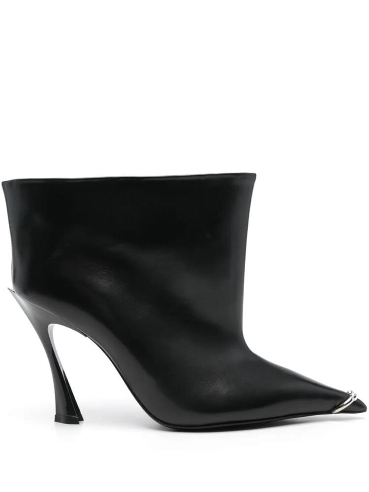 Mugler ring-detail ankle boots - Black Cover