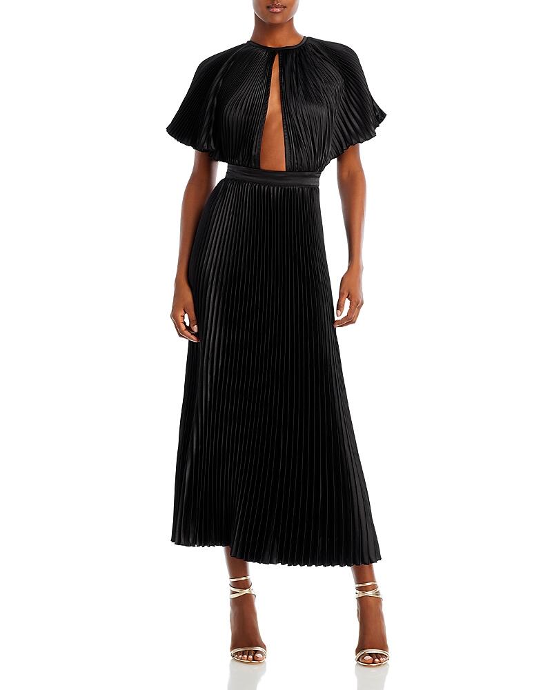 L'Idee Theatre Pleated Cutout Midi Dress Cover