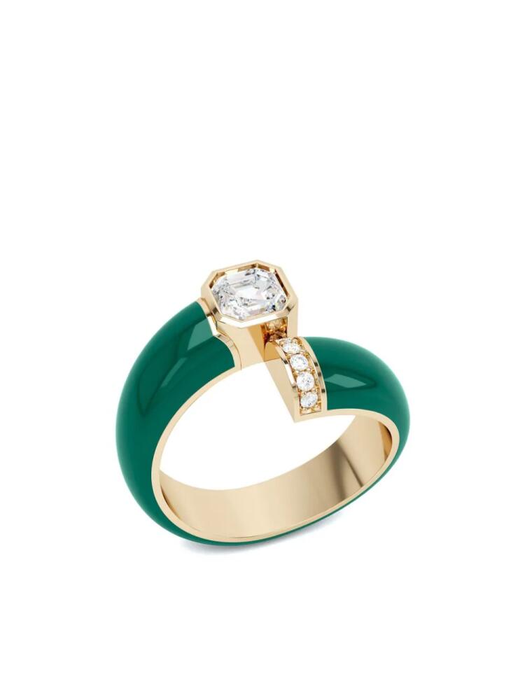 LOEV 18kt recycled yellow gold Toi Et Moi diamond ring - Green Cover