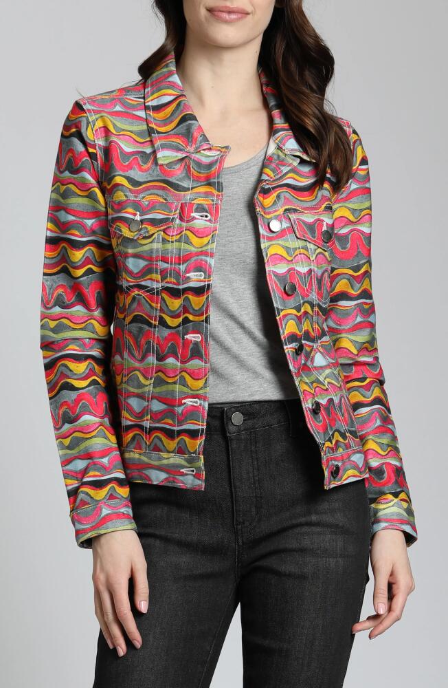 APNY Printed Denim Jacket in Multi Cover