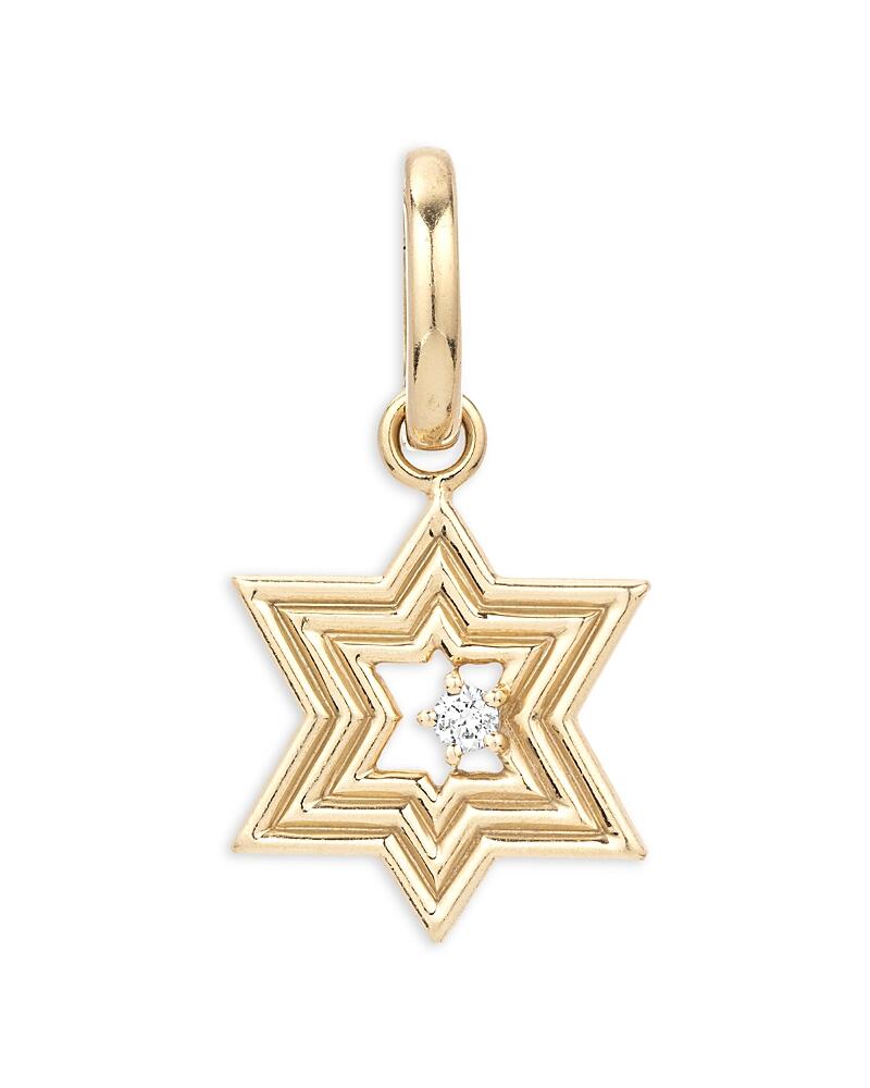 Adina Reyter 14K Yellow Gold Diamond Star of David Pendant Cover