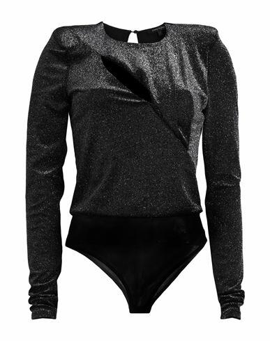 Patrizia Pepe Sera Woman Bodysuit Black Polyester, Elastane Cover