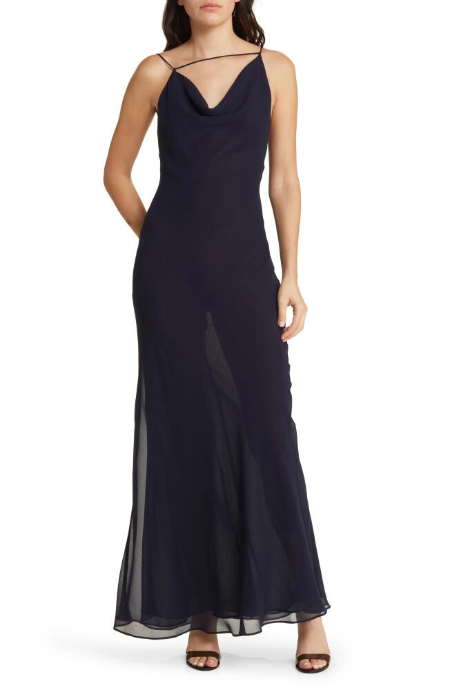 MISHA COLLECTION Zaida Cocktail Dress in Midnight Navy Cover