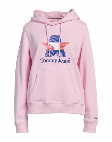 Tommy Jeans Woman Sweatshirt Pink Cotton Cover