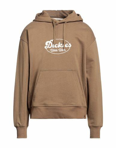 Dickies Man Sweatshirt Khaki Cotton Cover