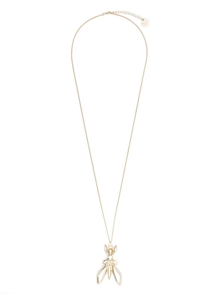 Patrizia Pepe Fly-pendant necklace - Gold Cover