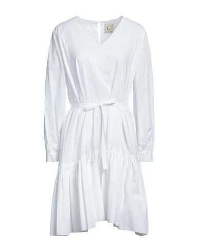 L' Autre Chose Woman Mini dress White Cotton Cover