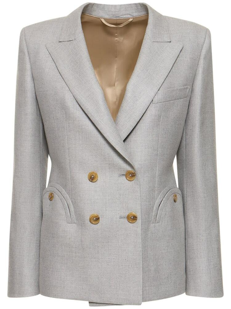 BLAZÉ MILANO Alithia Stone Charmer Silk & Wool Blazer Cover