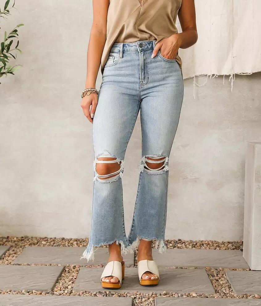 HIDDEN Happi Cropped Flare Stretch Jean Cover