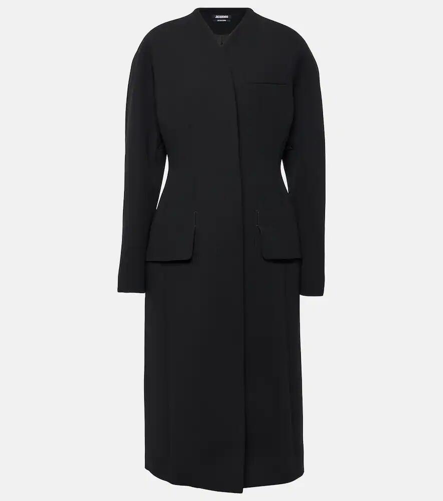 Jacquemus Le Manteau Ovalo single-breasted coat Cover