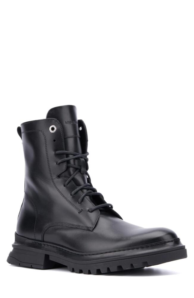 Aquatalia Edmundo Water Repellent Combat Boot in Black Cover