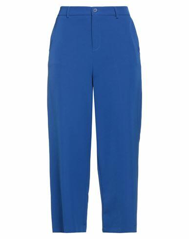 Liu •jo Woman Pants Bright blue Polyester, Elastane Cover