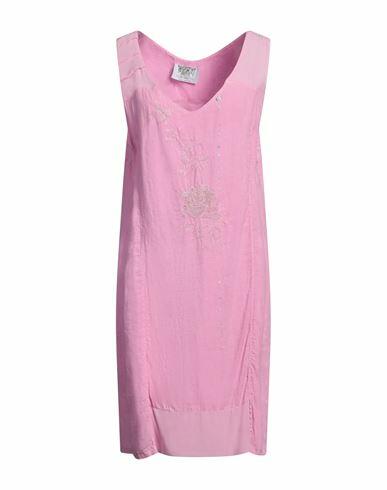 Elisa Cavaletti By Daniela Dallavalle Woman Midi dress Pink Linen, Viscose Cover