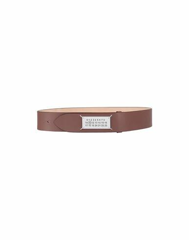 Maison Margiela Woman Belt Khaki Soft Leather Cover