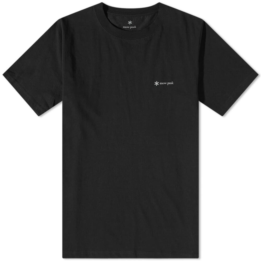 Snow Peak Men's Logo T-Shirt in Black Cover