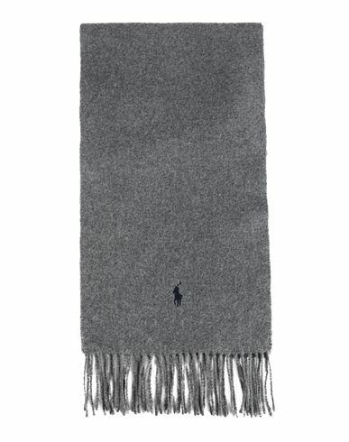 Polo Ralph Lauren Man Scarf Grey Recycled wool, Wool Cover