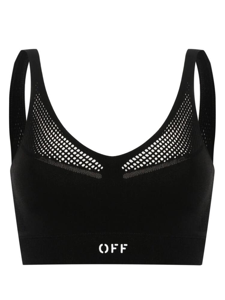 Off-White seamless mesh bra - Black Cover