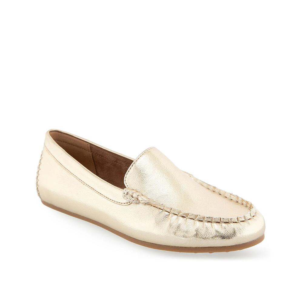 Aerosoles Over Drive Loafer | Women's | Gold Metallic Cover