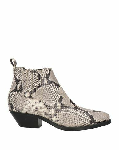 P. a.r. o.s. h. Woman Ankle boots Grey Leather Cover