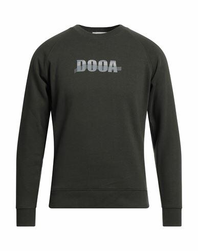 Dooa Man Sweatshirt Military green Cotton, Polyester Cover