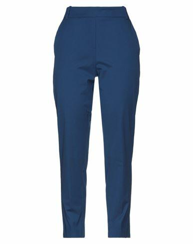 Kiltie Woman Pants Blue Cotton, Elastane Cover