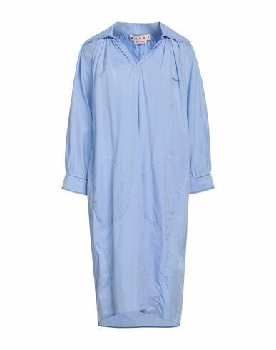 Marni Woman Midi dress Light blue Cotton Cover