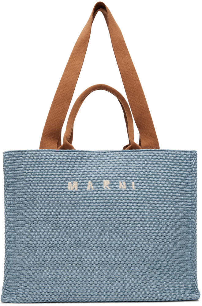 Marni Blue Large Basket Tote Cover