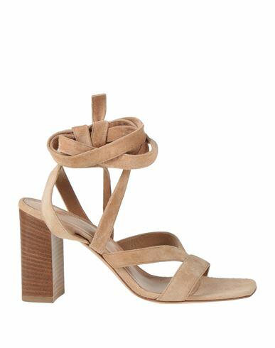 Gianvito Rossi Woman Sandals Beige Leather Cover