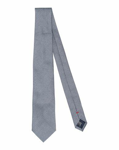 Fiorio Man Ties & bow ties Grey Silk, Cotton Cover