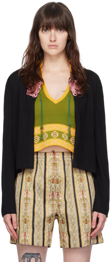 Bode Black Beaded Abilene Cardigan Cover