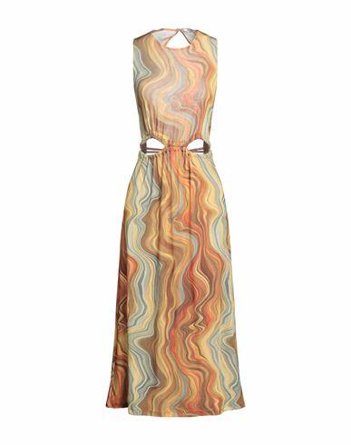 Na-kd Woman Maxi dress Ocher Polyester, Elastane Cover