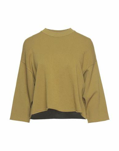 Solotre Woman Sweater Military green Viscose, Polyester Cover