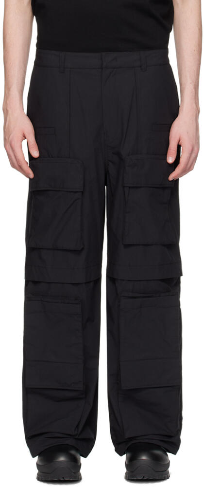 Juun.J Black Vented Cargo Pants Cover