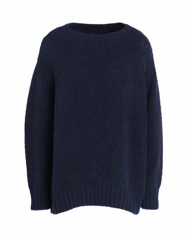 Max & co. Woman Sweater Midnight blue Cotton, Polyamide, Elastane Cover