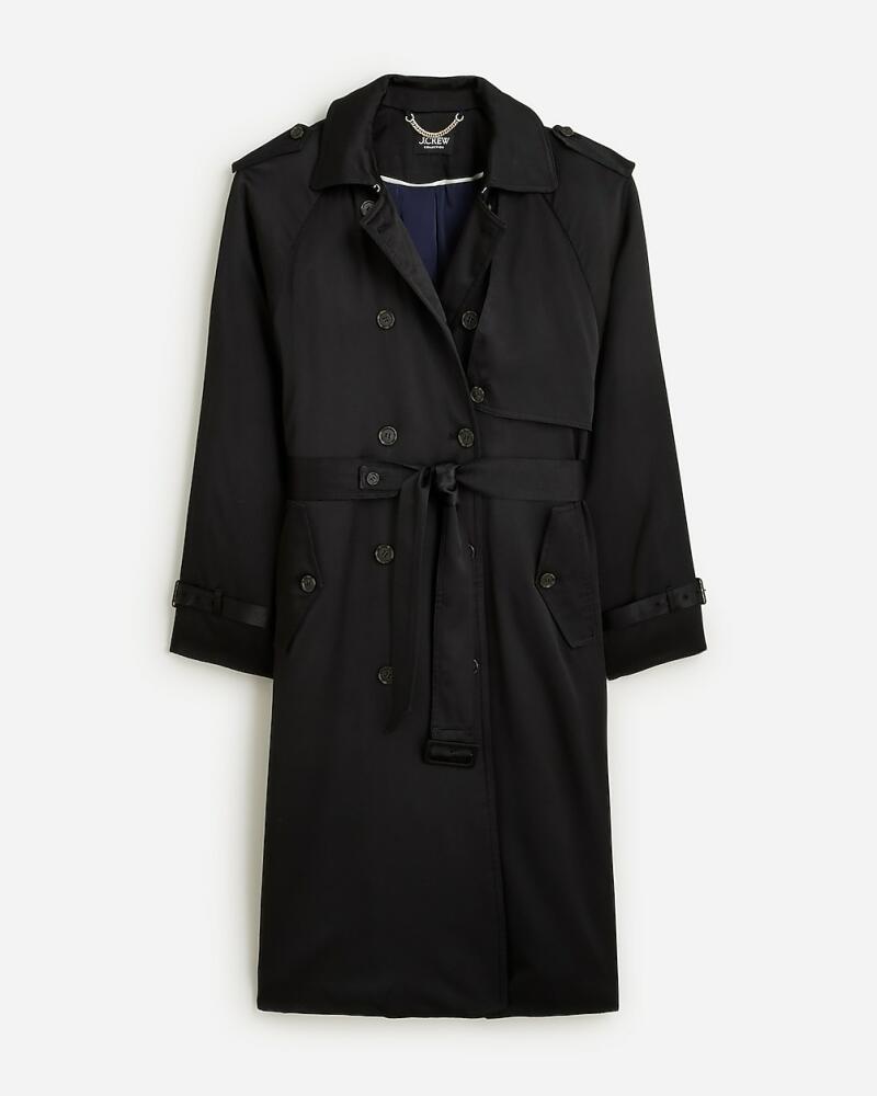 J.Crew Relaxed trench coat in satin crepe Cover