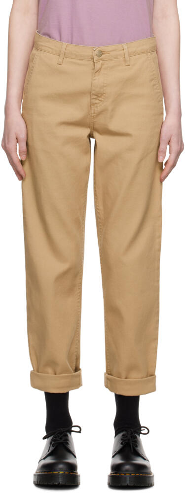 Carhartt Work In Progress Tan W'Pierce Trousers Cover