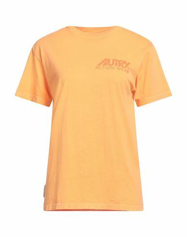 Autry Woman T-shirt Orange Cotton Cover