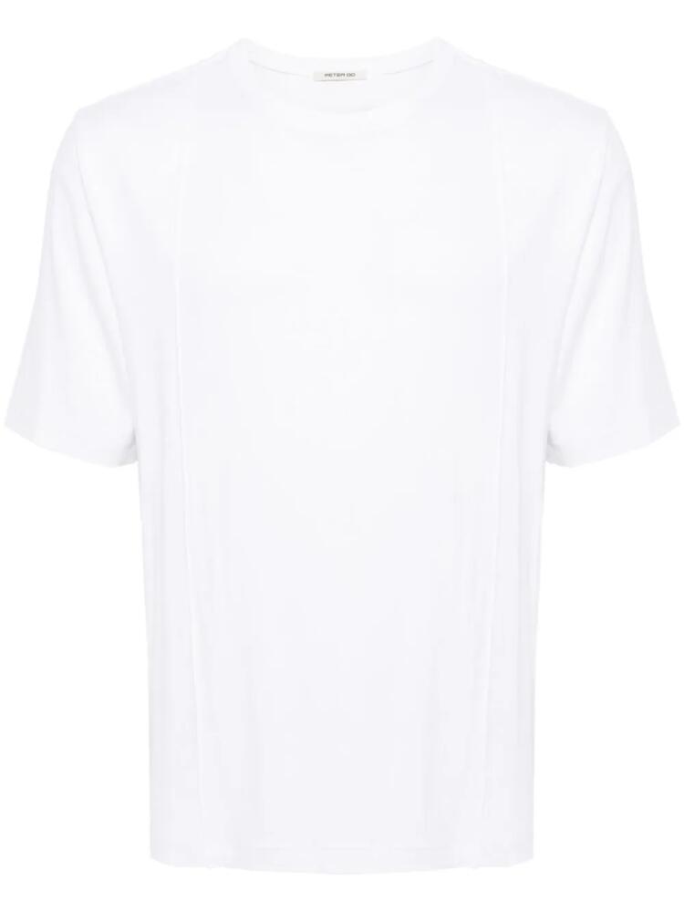 Peter Do pleat-detail cotton T-shirt - White Cover