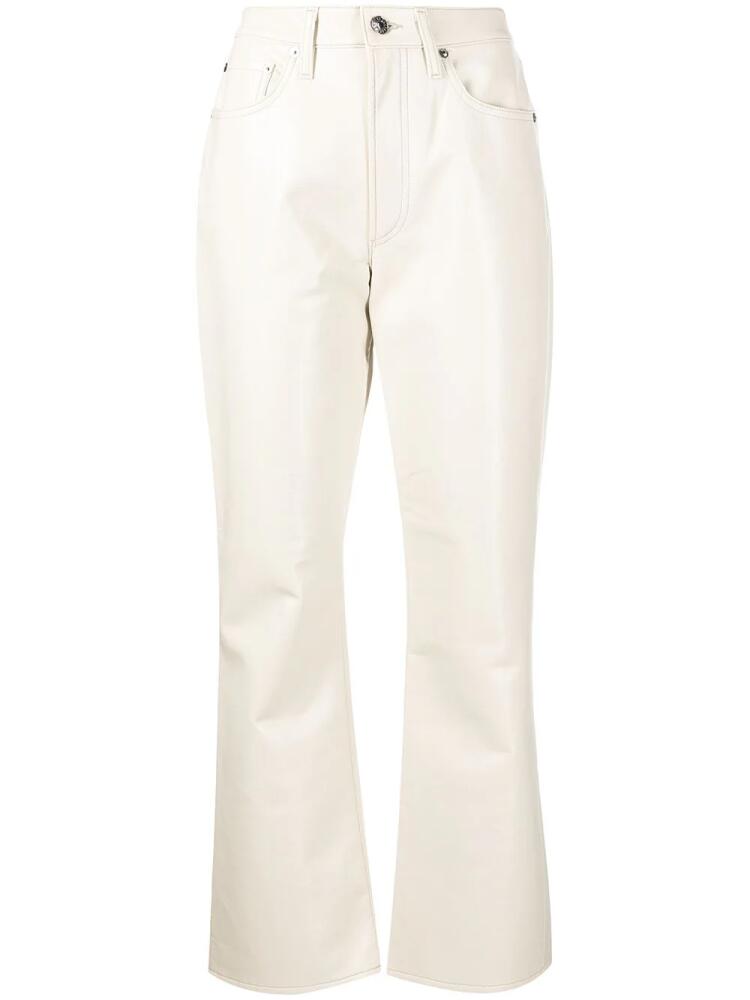 AGOLDE high-waisted flared trousers - Neutrals Cover