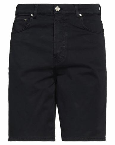 Trussardi Man Shorts & Bermuda Shorts Midnight blue Cotton, Elastane Cover