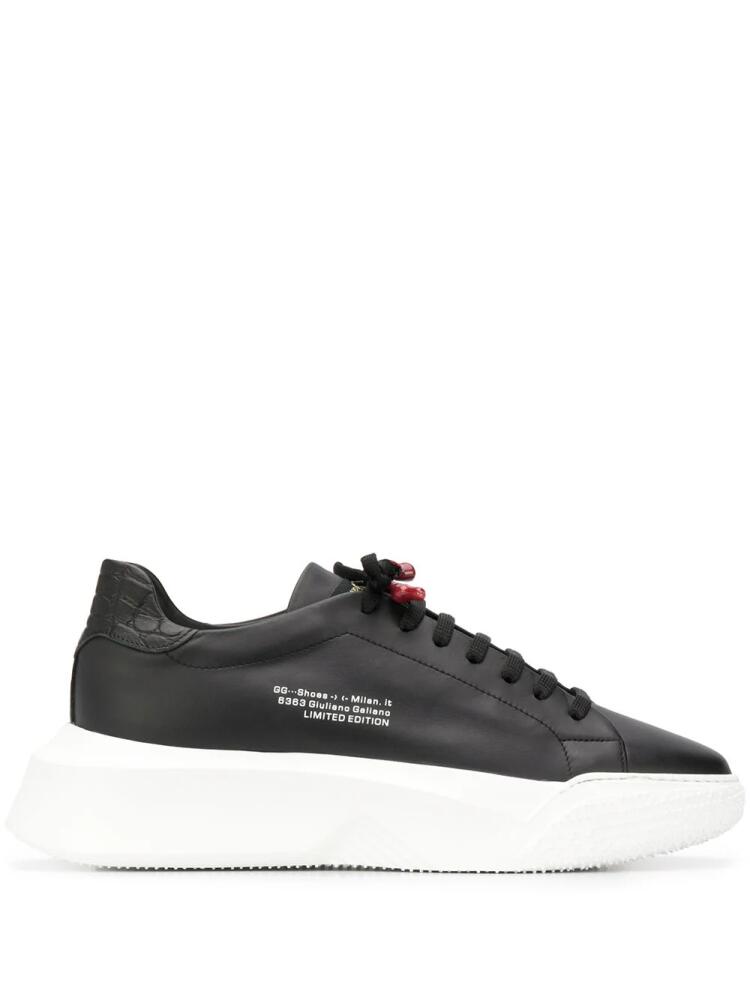 Giuliano Galiano Nemesis low-top sneakers - Black Cover