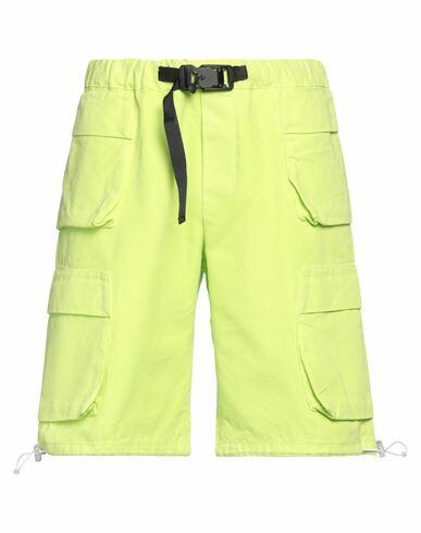 Bonsai Man Shorts & Bermuda Shorts Acid green Cotton Cover