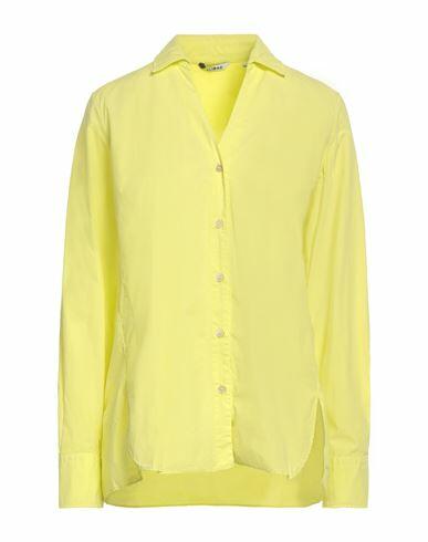 Caliban Woman Shirt Yellow Cotton Cover